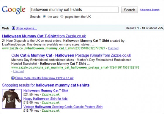 Halloween Mummy Cat T-Shirt Top of Google Search