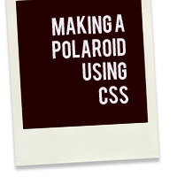 Permalink to Creating A Polaroid Effect With CSS