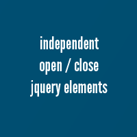 Permalink to Independent Opening & Closing Elements with jQuery