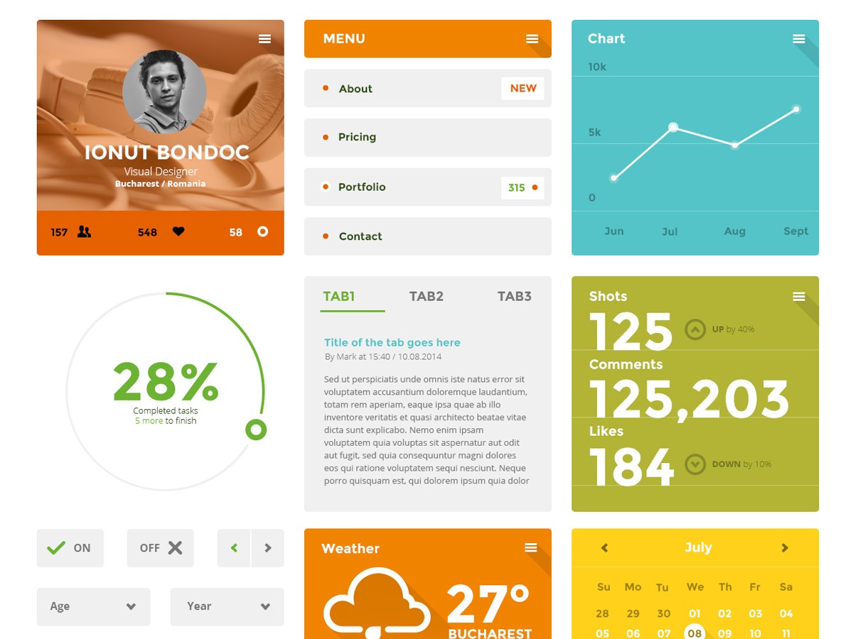 coloristico-flat-ui-kit-ionut-bondoc-dribbble